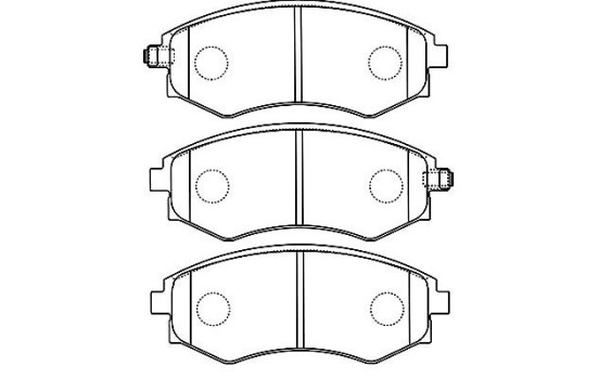 Brake Pad Set, disc brake KBP-7508 Kavo parts
