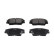 Brake Pad Set, disc brake KBP-7510 Kavo parts, Thumbnail 2