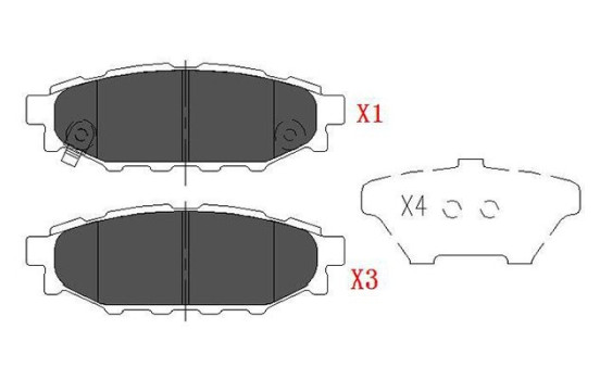Brake Pad Set, disc brake KBP-8005 Kavo parts