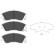 Brake Pad Set, disc brake KBP-8012 Kavo parts