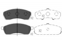 Brake Pad Set, disc brake KBP-8014 Kavo parts