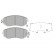 Brake Pad Set, disc brake KBP-8025 Kavo parts