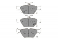 Brake Pad Set, disc brake KBP-8028 Kavo parts