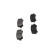 Brake Pad Set, disc brake KBP-8509 Kavo parts, Thumbnail 5