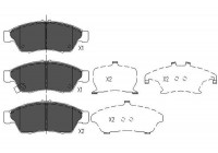 Brake Pad Set, disc brake KBP-8510 Kavo parts