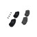 Brake Pad Set, disc brake KBP-8511 Kavo parts, Thumbnail 3