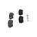 Brake Pad Set, disc brake KBP-8511 Kavo parts, Thumbnail 5