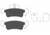 Brake Pad Set, disc brake KBP-8514 Kavo parts