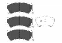 Brake Pad Set, disc brake KBP-8519 Kavo parts