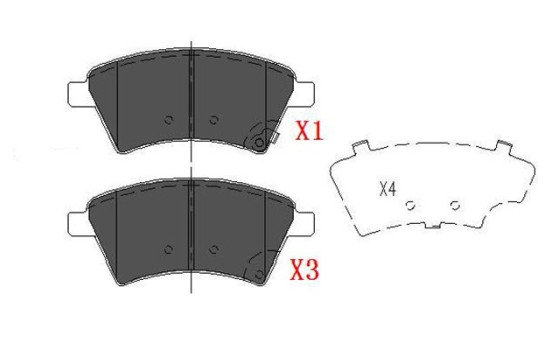 Brake Pad Set, disc brake KBP-8523 Kavo parts