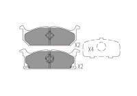 Brake Pad Set, disc brake KBP-8527 Kavo parts