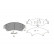 Brake Pad Set, disc brake KBP-8533 Kavo parts