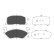 Brake Pad Set, disc brake KBP-9003 Kavo parts