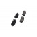 Brake Pad Set, disc brake KBP-9008 Kavo parts, Thumbnail 3