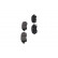 Brake Pad Set, disc brake KBP-9008 Kavo parts, Thumbnail 5