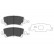 Brake Pad Set, disc brake KBP-9016 Kavo parts