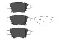 Brake Pad Set, disc brake KBP-9019 Kavo parts