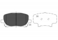 Brake Pad Set, disc brake KBP-9021 Kavo parts