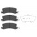 Brake Pad Set, disc brake KBP-9022 Kavo parts