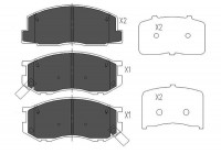 Brake Pad Set, disc brake KBP-9033 Kavo parts