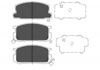 Brake Pad Set, disc brake KBP-9035 Kavo parts