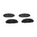 Brake Pad Set, disc brake KBP-9037 Kavo parts, Thumbnail 2