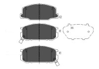 Brake Pad Set, disc brake KBP-9041 Kavo parts