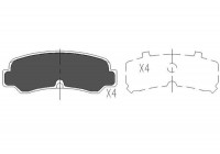 Brake Pad Set, disc brake KBP-9055 Kavo parts