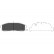 Brake Pad Set, disc brake KBP-9056 Kavo parts