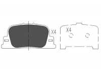 Brake Pad Set, disc brake KBP-9069 Kavo parts
