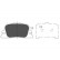 Brake Pad Set, disc brake KBP-9069 Kavo parts