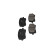 Brake Pad Set, disc brake KBP-9076 Kavo parts, Thumbnail 5