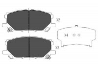 Brake Pad Set, disc brake KBP-9080 Kavo parts
