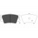 Brake Pad Set, disc brake KBP-9086 Kavo parts