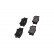Brake Pad Set, disc brake KBP-9086 Kavo parts, Thumbnail 3