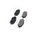 Brake Pad Set, disc brake KBP-9090 Kavo parts, Thumbnail 3