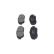 Brake Pad Set, disc brake KBP-9090 Kavo parts, Thumbnail 5