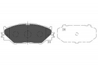 Brake Pad Set, disc brake KBP-9094 Kavo parts
