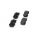 Brake Pad Set, disc brake KBP-9096 Kavo parts, Thumbnail 3