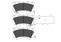 Brake Pad Set, disc brake KBP-9098 Kavo parts