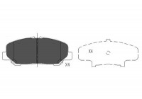 Brake Pad Set, disc brake KBP-9101 Kavo parts