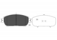 Brake Pad Set, disc brake KBP-9105 Kavo parts