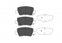 Brake Pad Set, disc brake KBP-9107 Kavo parts