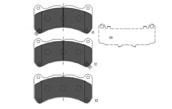 Brake Pad Set, disc brake KBP-9113 Kavo parts