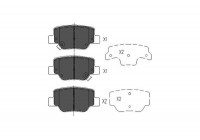 Brake Pad Set, disc brake KBP-9115 Kavo parts