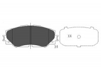 Brake Pad Set, disc brake KBP-9120 Kavo parts
