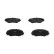 Brake Pad Set, disc brake KBP-9120 Kavo parts, Thumbnail 2