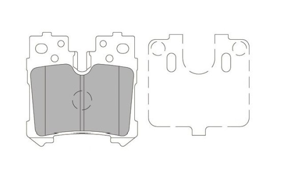 Brake Pad Set, disc brake KBP-9122 Kavo parts