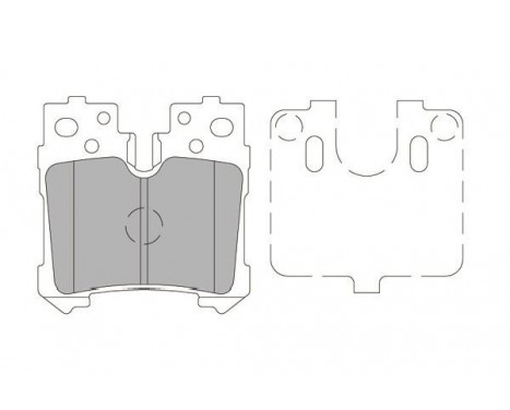 Brake Pad Set, disc brake KBP-9122 Kavo parts, Image 2