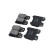 Brake Pad Set, disc brake KBP-9122 Kavo parts, Thumbnail 3